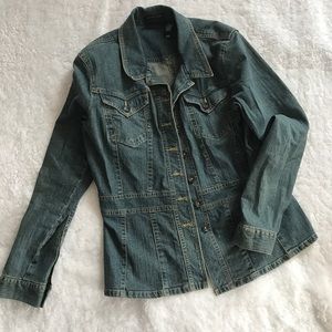 Ladies Axcess denim blazer jacket size Large